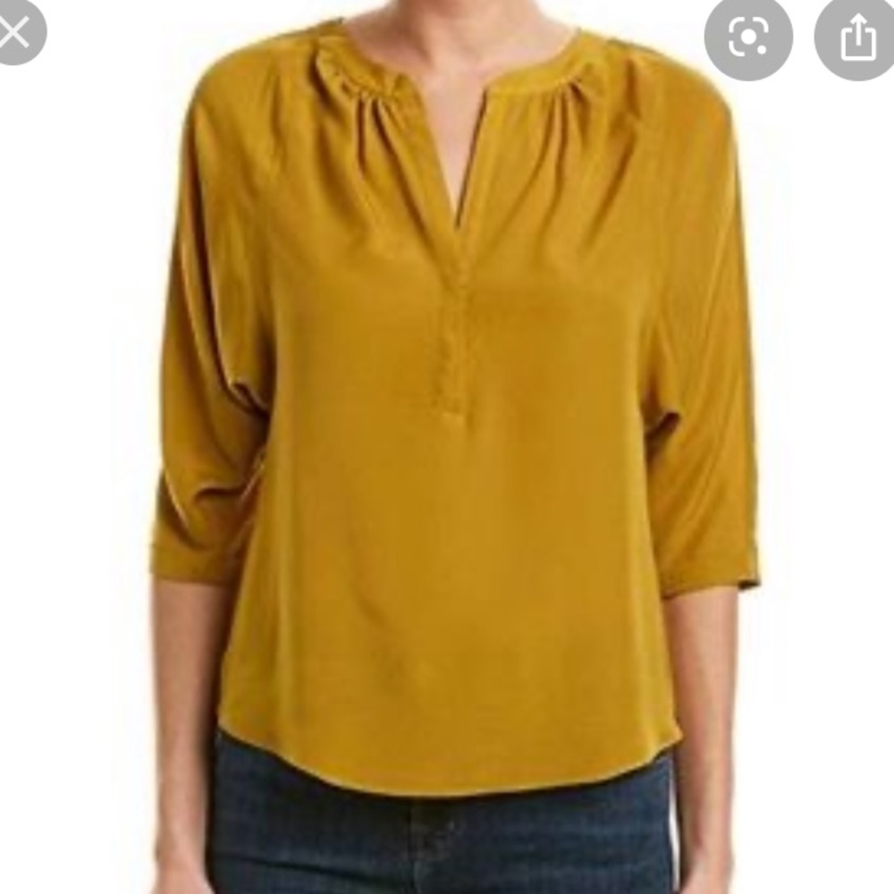 Joie NWT yareli blouse goldenrod